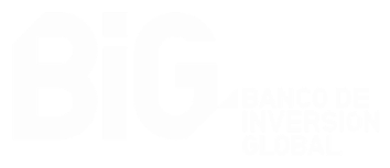 Logotipo blanco de Banco BiG