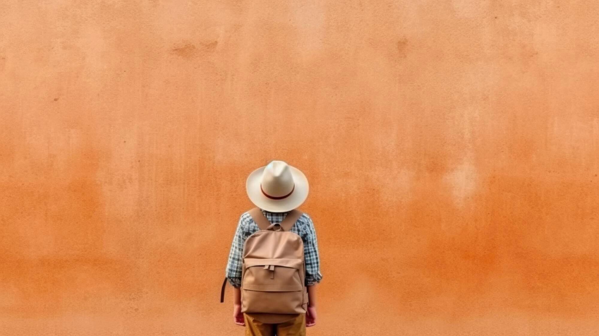 Viajero Veraniego Ia Generativa Gorro Mochila Colchoneta Turismo